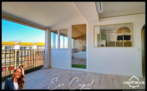 Appartement à vendre 3 pièces LE GRAU D'AGDE (34), DUPLEX T3 dans résidence Première Ligne, entièrement rénové + climatisation