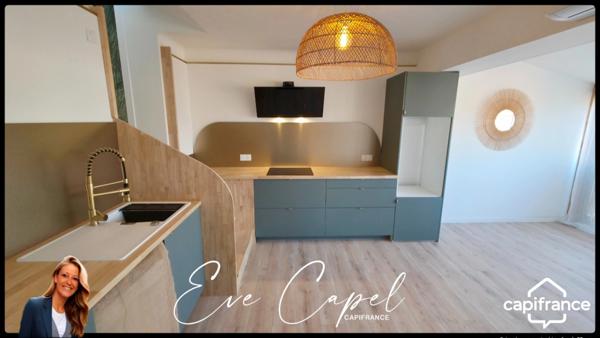 Appartement à vendre 3 pièces LE GRAU D'AGDE (34), DUPLEX T3 dans résidence Première Ligne, entièrement rénové + climatisation