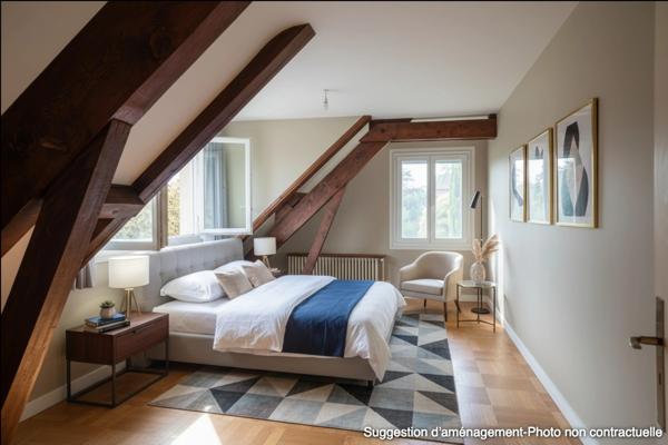 avec une vue des Alpes à Lyon, à vendre maison d'environ 223 m2 sur un terrain de 892 m2 BEYNOST (01)