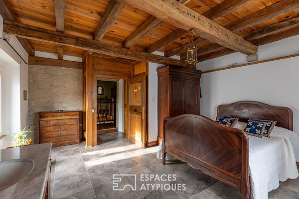 Ancien corps de ferme transformé et sa grange à 20 minutes de Metz