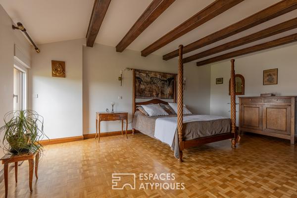 Ancien corps de ferme transformé et sa grange à 20 minutes de Metz