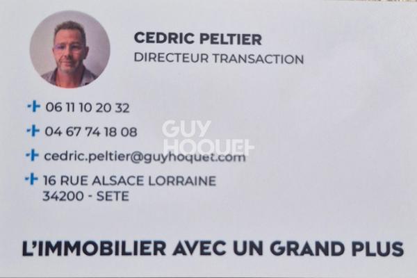 Sète centre  T3 au calme 55 m2