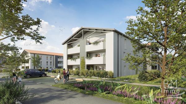 A Vendre Appartement 3 pièces à Saint Vincent de Tyrosse avec balcon