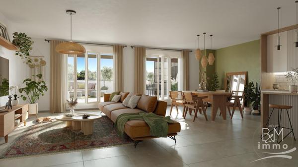 A Vendre Appartement 3 pièces à Saint Vincent de Tyrosse avec balcon