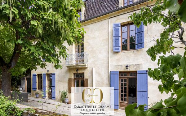 Beynac-et-Cazenac (24220) Beynac. Maison en pierre restaurée 200 m2 - jardin - Spa - Vue Château.