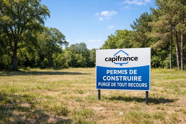 Terrain constructible avec permis de construire purgé SURGERES
