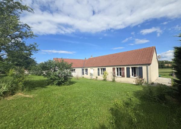 Maison de plain-pied à vendre en exclusivité  3 chambres + suite parentale, garage et jardin à BANTHEVILLE (55110)