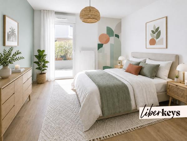 Rennes Nord Saint Martin – T3 récent de 62m2 avec terrasse, parking sécurisé et cave