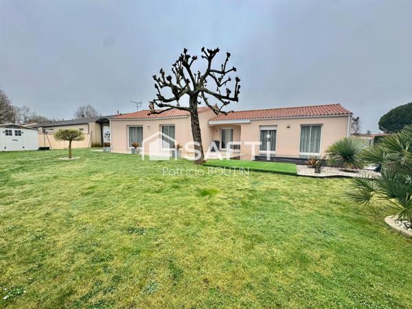 PLAIN PIED 4 CHAMBRES, DOUBLE GARAGE ET JARDIN A CHAURAY