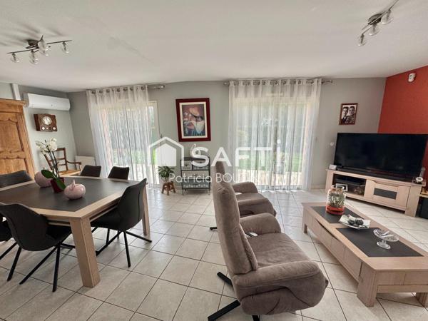 PLAIN PIED 4 CHAMBRES, DOUBLE GARAGE ET JARDIN A CHAURAY