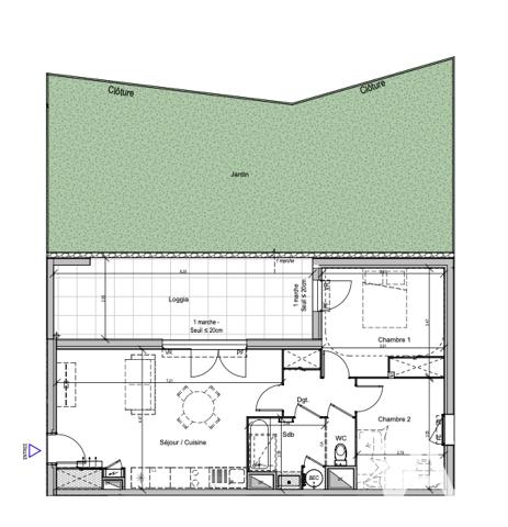Appartement à vendre 3 pièces 63 m² Rodilhan