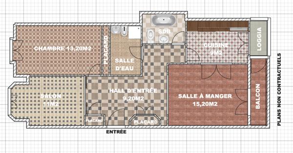 Appartement 3 pièces - 70 m²