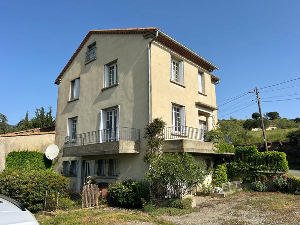 Salsigne (11600) MONTAGNE NOIRE - EXCLUSIVITE - CHARMANTE MAISON 4 FACES 4 CHAMBRES AVEC JARDIN ET GARAGE