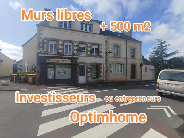 Immeuble 🏢 Local commercial et habitation – Idéal investisseurs ou entrepreneurs – Secteur Redon (35)