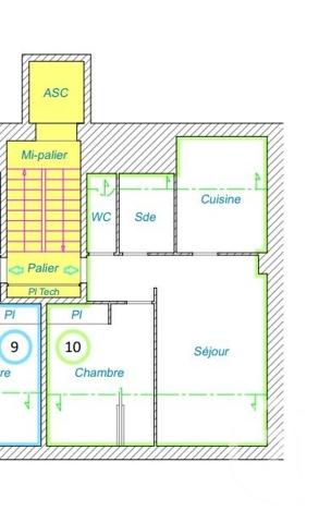 Appartement F3 à vendre  3 pièces - 32,27 m2 ST NAZAIRE - 44