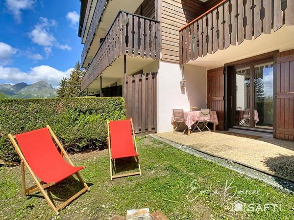 Appartement 2 pièces + cabine, terrasse et jardin