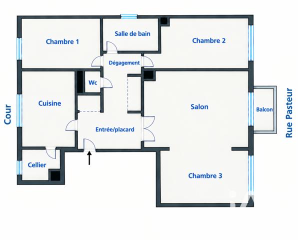 Appartement à vendre 4 pièces 73,71 m² Margny-lès-Compiègne