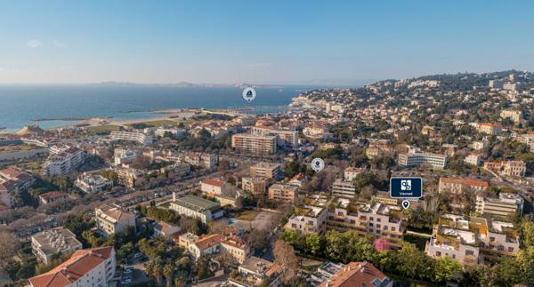 Appartement neuf de type 3 situé à Marseille 13008