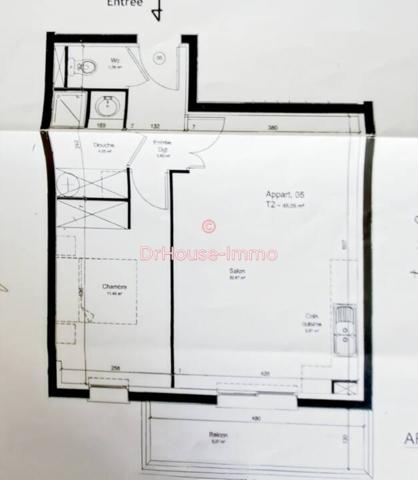 Appartement à vendre 2 pièces de 46 m²