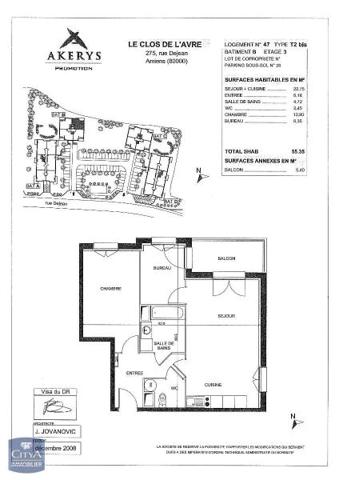Appartement à louer 2 pièces 55.35m²