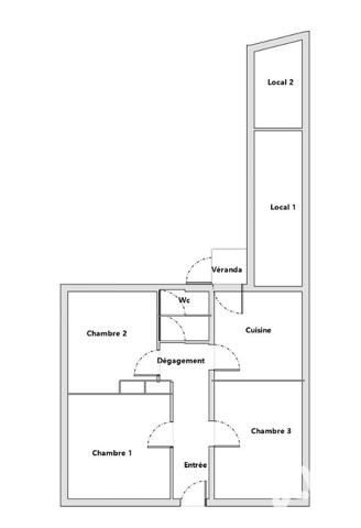 Maison à vendre 3 pièces 59 m² Bouguenais