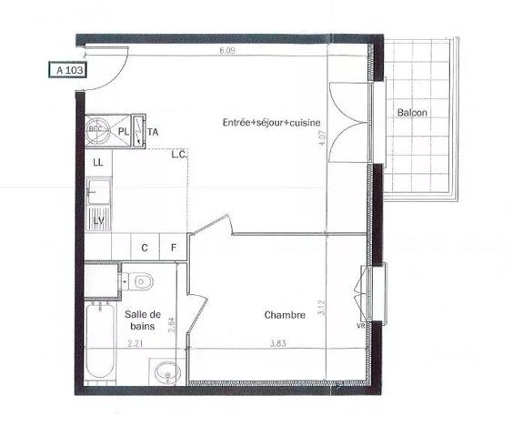 Location Appartement 2 pièces 42 m2 à Montlhéry