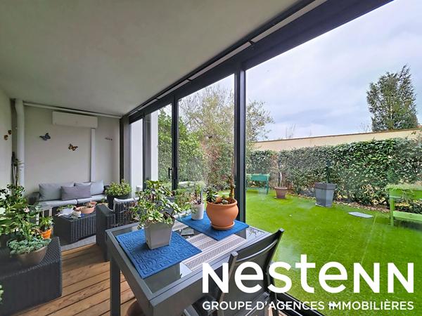 À vendre T3 avec jardins, terrasses, véranda climatisée - Centre-ville Saint-Bonnet-de-Mure