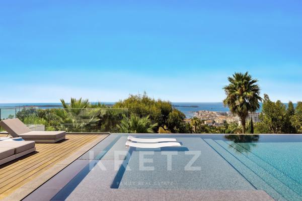 Villa unique à Cannes, 1 130 m² avec vue mer panoramique