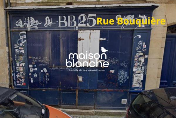 VIEUX BORDEAUX QUARTIER DE LA GROSSE CLOCHE:MURS COMMERCIAUX 70m2+68m2 de caves LIBRES!