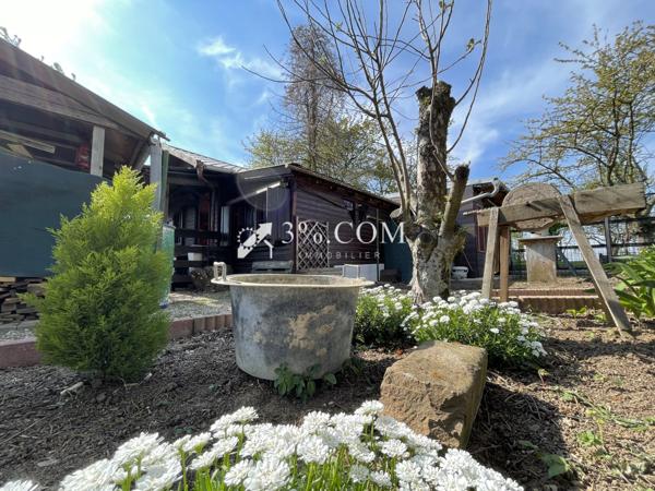 3%.COM - EXCLUSIVITÉ à BERSTETT, Terrain de loisir de 15,23 ares arboré, chalet en bois. Berstett (67370)