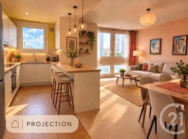 Appartement F3 à vendre  3 pièces - 57,04 m 2   PARIS  - 75020