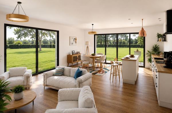 Terrain + Maison à vendre 4 pièces - 134 m²