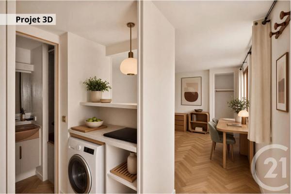 Appartement Studio à vendre  1 pièce - 21,38 m 2   PARIS  - 75006