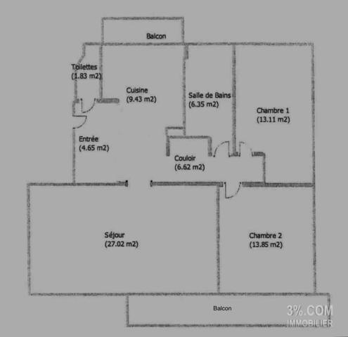 3%.COM - EXCLUSIVITÉ à VENDENHEIM F3 de 83m², garage et cave. Vendenheim (67550)