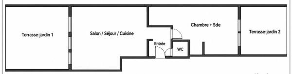 Rare à La Garenne Colombes – 2 pièces avec grand jardin plein sud + parking + cave