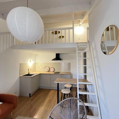 100 m de la plage maison T2 de 32 m2 + parking