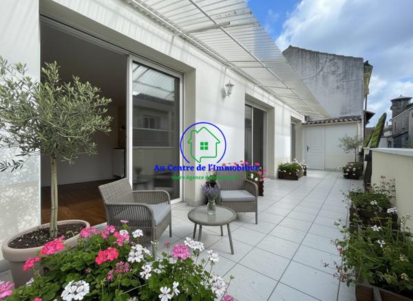 Avendre Grand T4 au centre ville d'Agen avec terrasse