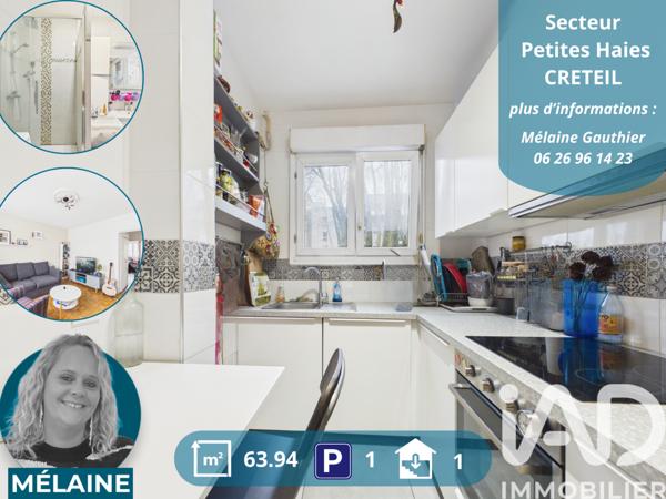Appartement à vendre 4 pièces 64 m² Créteil