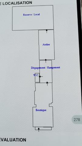 Local commercial Vanves 78.10 m2 + appartement 2 pièces 35.54 m²