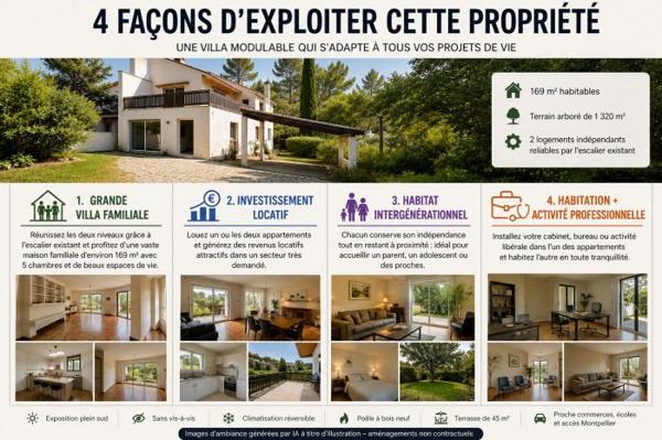 Grande villa 5 chambres OU investissement locatif