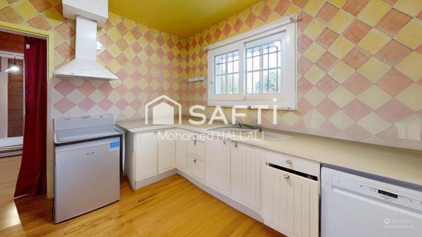 Maison plain pied, 115 m², au calme, 4 ch, Pinède