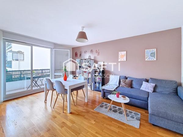 2 pièces avec BALCON, CAVE, GARAGE