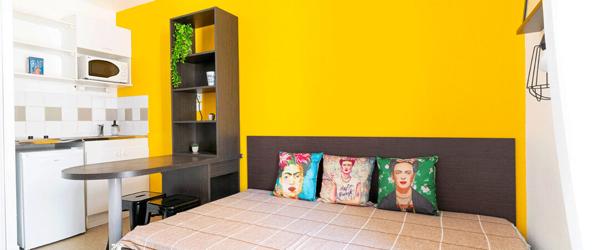 A VENDRE Investissement LMNP résidence étudiante : Appartement 1 pièce de 19.02 m2 situé à Lyon 8