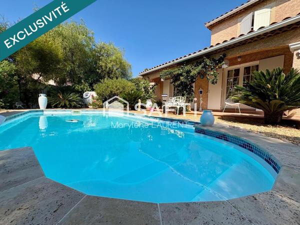 3 chambres, sous sol aménageable, double garage , piscine