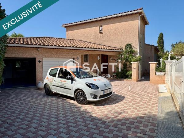 3 chambres, sous sol aménageable, double garage , piscine