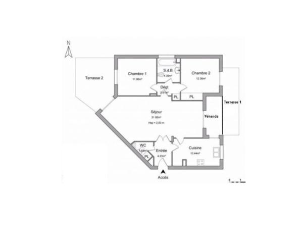 92330 – Sceaux – APPARTEMENT – T3 ÉVOLUTIF – 84,85 M² CARREZ – RDC – JARDIN PRIVATIF DES DEUX CÔTÉS – 2 TERRASSES – VÉRANDA – RER B À 10 MIN À PIED – PARKING EN SUS