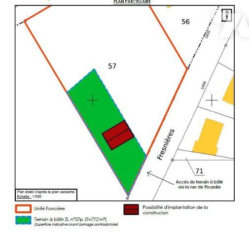 Terrain à bâtir sur la commune de Canny sur matz (60310)