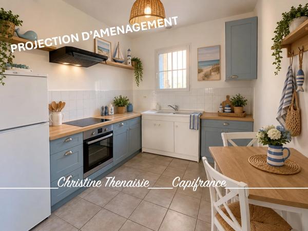Maison à vendre 3 pièces coeur de ville avec terrain BEAUVOIR SUR MER (85)