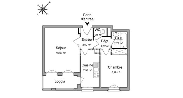 Location Appartement 2 pièces 43.06 m² - Le Plessis-robinson 92350