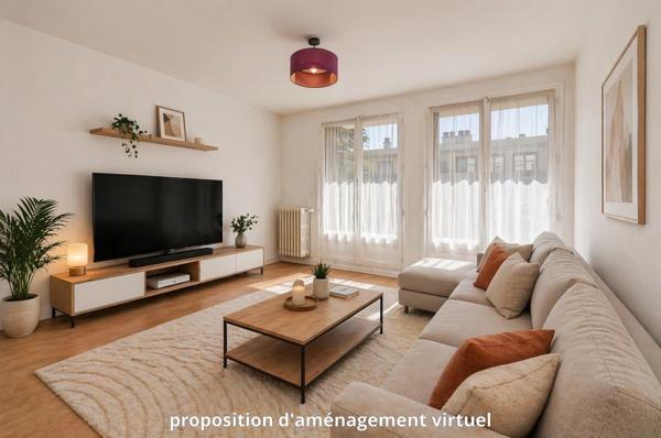 3 PIECES - 61,38 m² - BALCON, CAVE ET BOX - RESIDENCE EN PIERRE DE TAILLE